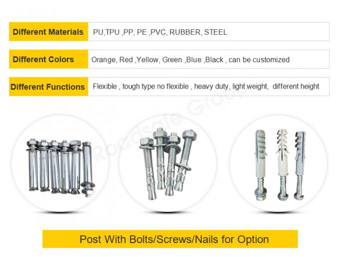 75cm bên ngoài cảnh báo an toàn giao thông đường bộ bền PU nhựa cảnh báo giao thông 8