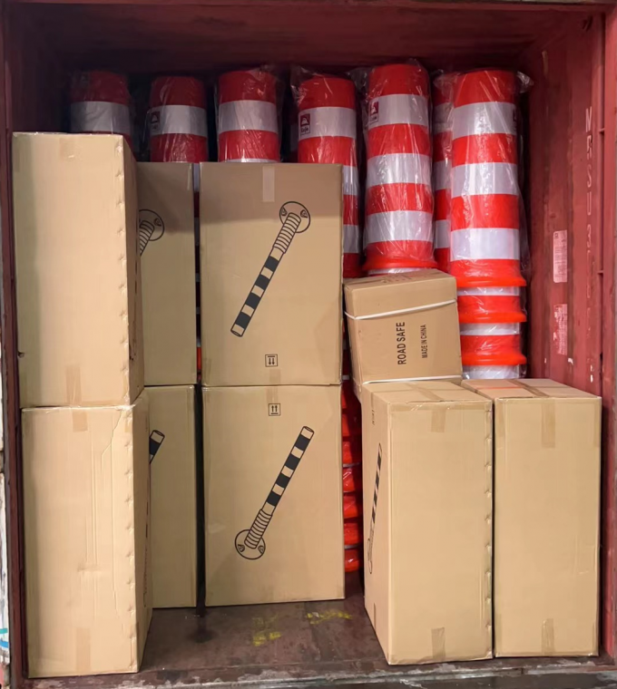 75cm bên ngoài cảnh báo an toàn giao thông đường bộ bền PU nhựa cảnh báo giao thông 21