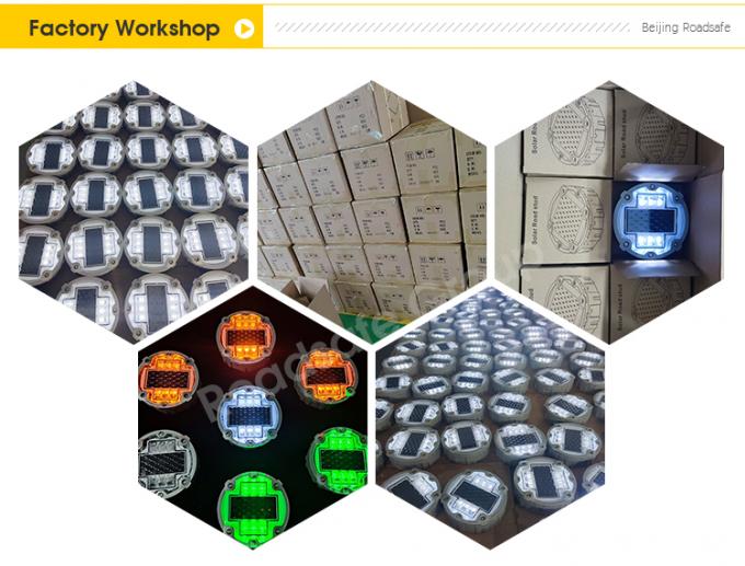 Đèn đèn LED nhấp nháy vòng nhựa nhúng mắt mèo không dây đường lái ngầm đánh dấu ánh sáng đường mặt trời 7