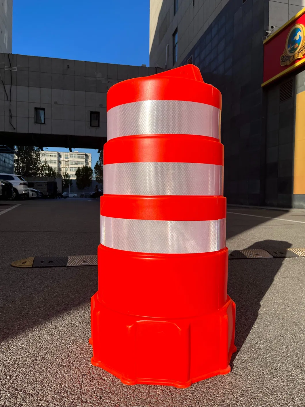 ROADSAFE bán nóng PE Traffic Drum Các thùng va chạm An toàn đường bộ Thùng cảnh báo phản xạ 2