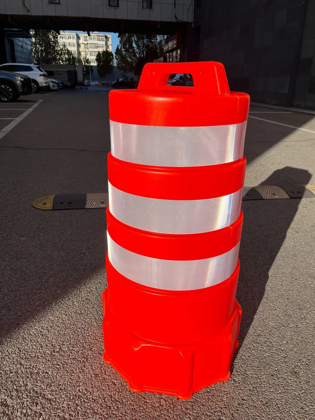 ROADSAFE bán nóng PE Traffic Drum Các thùng va chạm An toàn đường bộ Thùng cảnh báo phản xạ 3