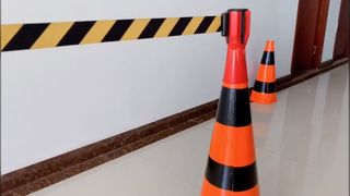 Vành đai nón giao thông Topper 5m Rào chắn có thể thu vào 3 m